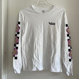 NWOT Vans cotton long-sleeve shirt with floral print